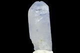 Double-Terminated Dumortierite Quartz Crystal - Vaca Morta Quarry #169281-1